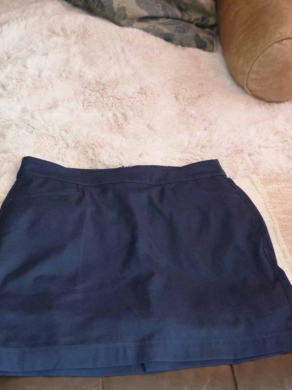 Navy Athletic Skort - Classic Solid
